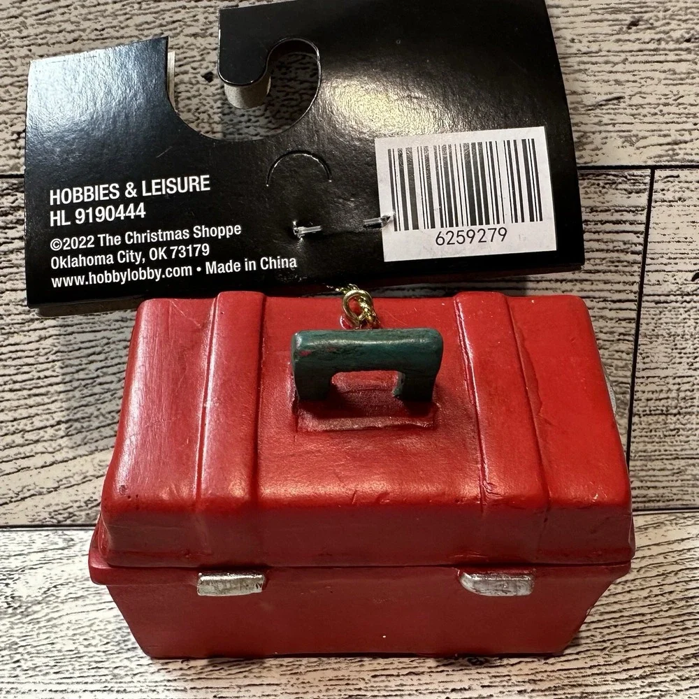 CHRISTMAS SHOPPE‎ Tool Box Christmas Ornament 2.75x1.75